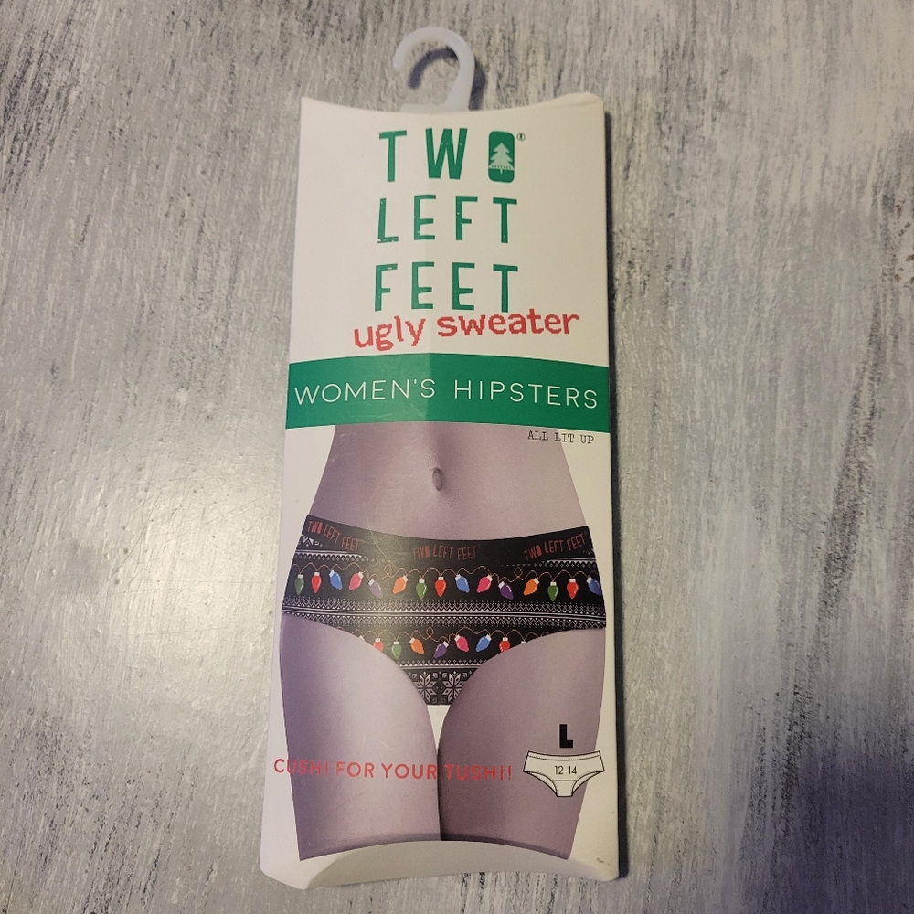 2/$10 All Lit Up Ugly Sweater Women's Hipsters Cotton Panties